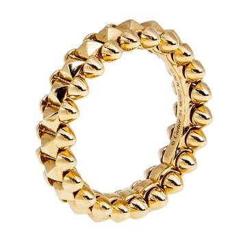 Pre Owned Cartier Clash de Cartier 18k Rose Gold Band Ring Size 51