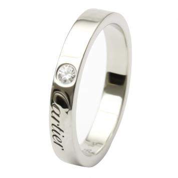 Pre Owned Cartier C De Cartier Platinum Diamond Ring EU 49