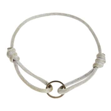 Pre Owned Cartier Love 18K White Gold Adjustable Cord Bracelet