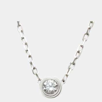 Pre Owned Cartier Diamants Légers 18K White Gold Diamond Necklace