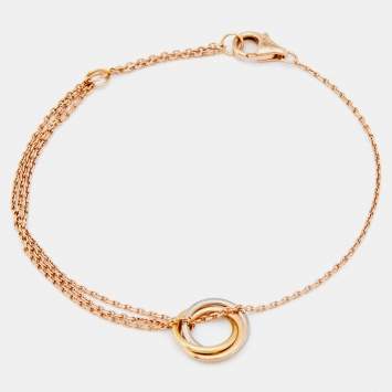 Pre Owned Cartier Trinity de Cartier 18k Three Tone Gold Bracelet