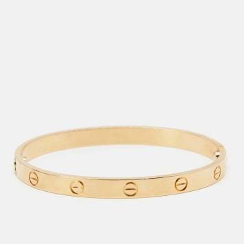 Pre Owned Cartier Love 18k Rose Gold Bracelet 18