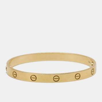 Pre Owned Cartier Love 18k Yellow Gold Bracelet 18