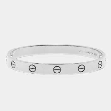 Pre Owned Cartier Love 18K White Gold Bracelet 16