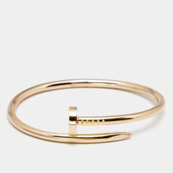Pre Owned Cartier Juste Un Clou 18K Rose Gold Bracelet 16