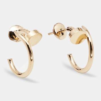 Pre Owned Cartier Juste Un Clou 18k Rose Gold Earrings