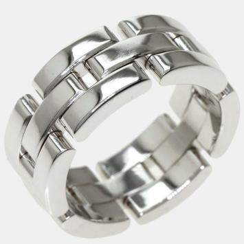 Pre Owned Cartier Maillon Panthere 18K White Gold Ring EU 52