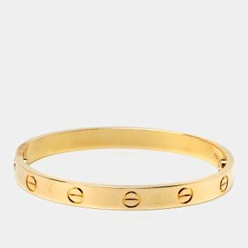 Pre Owned Cartier Love 18k Yellow Gold Bracelet 16