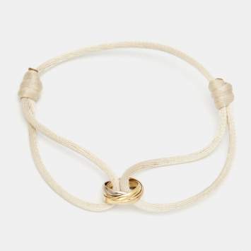 مملوكة مسبقًا Cartier Trinity 18k Three Tone Gold Cord Bracelet