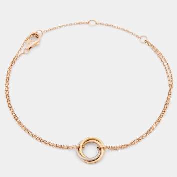 Pre Owned Cartier Trinity 18k Three Tone Gold Bracelet
