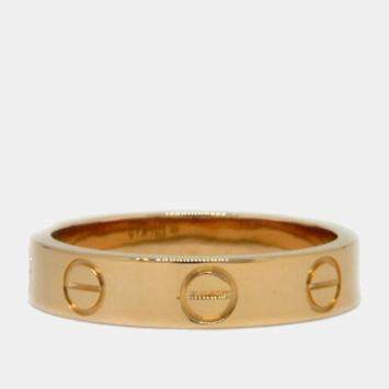 Pre Owned Cartier Love 18K Rose Gold Ring EU 47