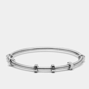 Pre Owned Cartier Ecrou De Cartier 18k White Gold Bracelet 18