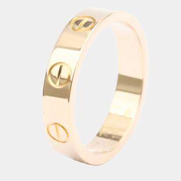 مملوكة مسبقًا Cartier Love 18K Rose Gold Ring EU 47