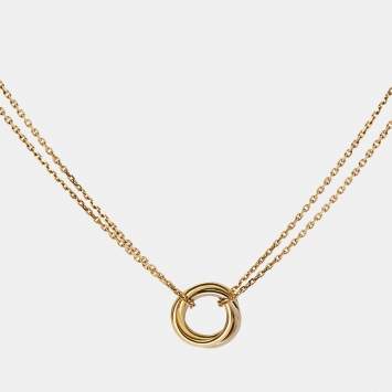 مملوكة مسبقًا Cartier Trinity 18k Three Tone Gold Necklace