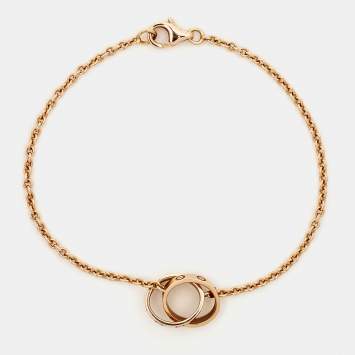 مملوكة مسبقًا Cartier Love Interlocking Loops 18k Rose Gold Bracelet