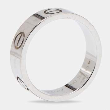 مملوكة مسبقًا Cartier Love 18k White Gold Ring Size 54