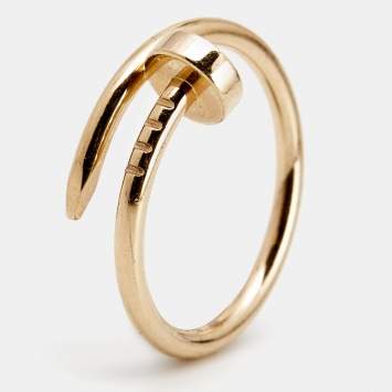 مملوكة مسبقًا Cartier Juste Un Clou 18k Rose Gold Small Model Ring Size 51