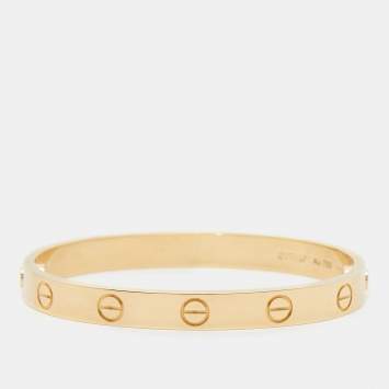Pre Owned Cartier Love 18k Yellow Gold Bracelet 15