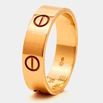 مملوكة مسبقًا Cartier Love 18k Rose Gold Ring Size 59