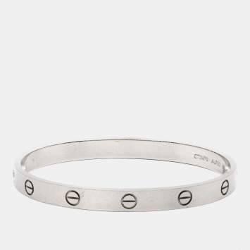 مملوكة مسبقًا Cartier Love 18k White Gold Bracelet 18