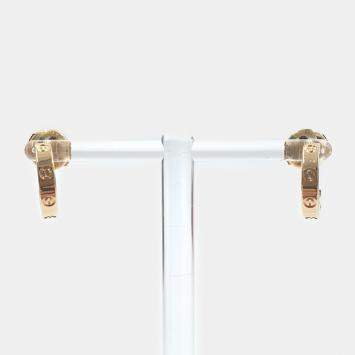 مملوكة مسبقًا Cartier 18K Rose Gold Love Hoop Earrings