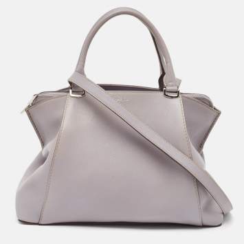 Pre Owned Cartier Mauve Leather Small C de Cartier Satchel