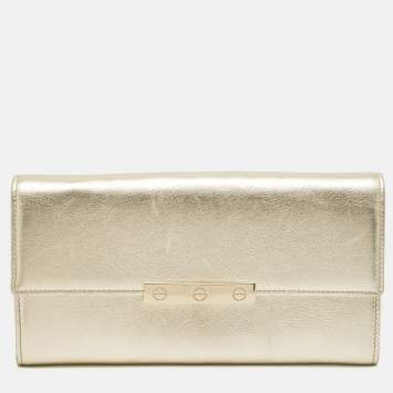 Cartier Pale Gold Leather Love Continental Wallet