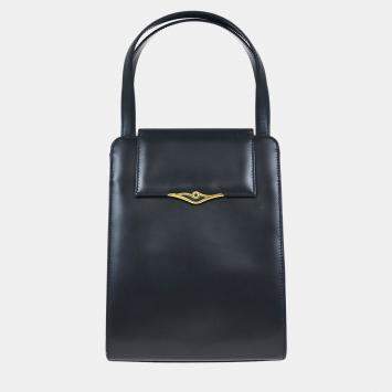 مملوكة مسبقًا حقيبة يد كارتتيه جلد كحلي ياقوتي خطي