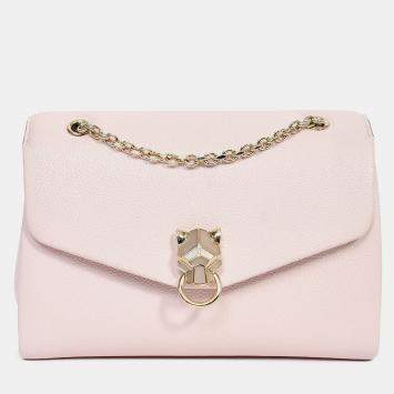 مملوكة مسبقًا Cartier Pink Leather Small Panthere Graphique Shoulder Bag