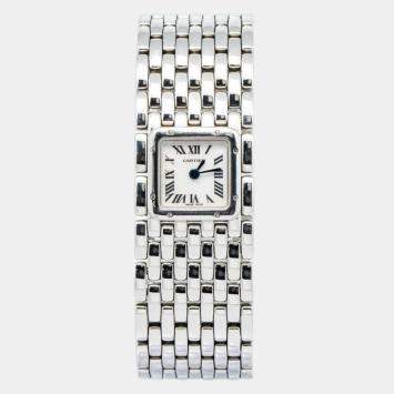 Cartier Panthere Ruban W61001T9 Quartz Mother of Pearl Stainless Steel Women's Wristwatch 21 mm