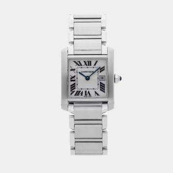 Pre-Owned Cartier Tank Francaise Medium Model W51011Q3 25 mm x 29.5 mm