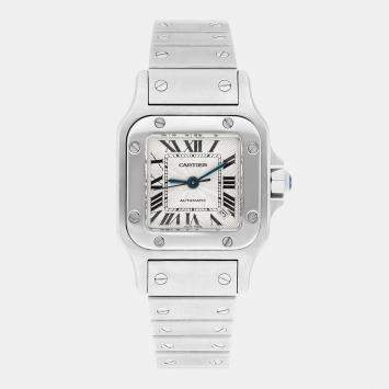 Cartier Santos Galbee W20054D6 Automatic Silver Stainless Steel Women's Wristwatch 24 mm