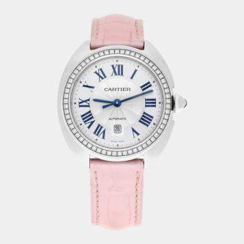 Cartier Cle De Cartier W4CL0005 Automatic Stainless Steel Diamond Women's Wristwatch 31 mm