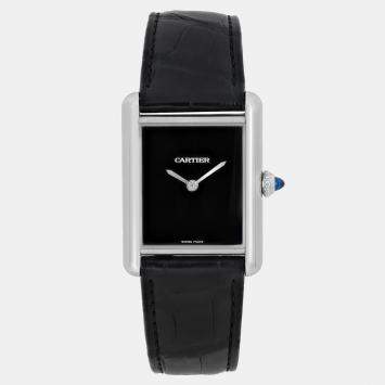 Pre Owned Cartier Tank Must WSTA0072 Quartz Stainless Steel Women's Wristwatch 25.5 mm