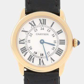 مملوكة مسبقًا Cartier Ronde Solo W6700355 Quartz Stainless Steel Women's Wristwatch 29.5 mm