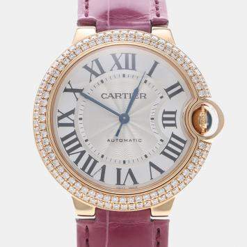 مملوكة مسبقًا Cartier Ballon Bleu WE900551 Automatic 18K Rose Gold Women's Wristwatch 36 mm