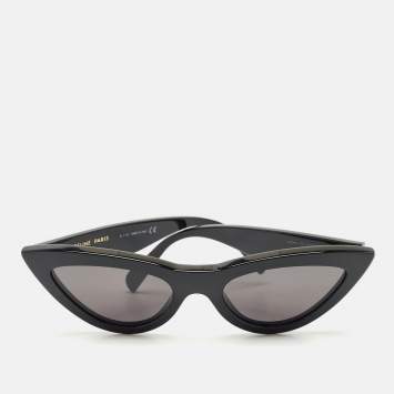 Pre Owned Celine Black CL4019IN Cat Eye Sunglasses