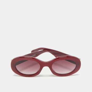 Celine Burgundy CL40194U Frame Oval Sunglasses