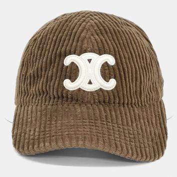 مملوكة مسبقًا Celine Brown Cotton corduroy cap