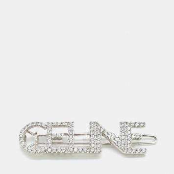 Pre Owned Celine Silver Plated Metal hairpin