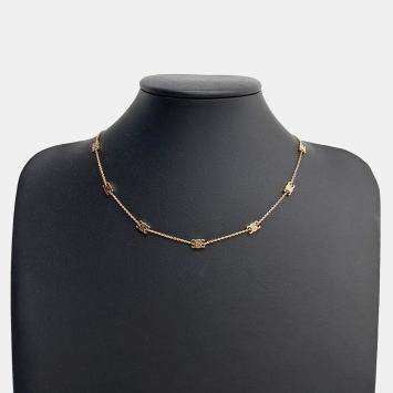 Pre Owned Celine CC Mini Triumph Gold Necklace