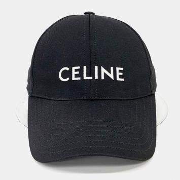 Pre Owned Celine Black Cotton Polyester Cap