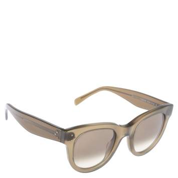 Pre Owned Céline Green/ Green Gradient CL41053 Baby Audrey Sunglasses