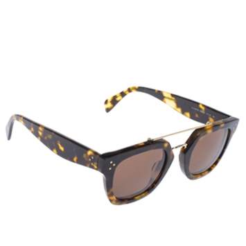 Pre Owned Céline Brown Havana /Brown CL 41077/S Bridge Square Sunglasses