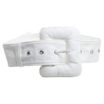 Pre Owned Céline White Denim Oversized Belt S