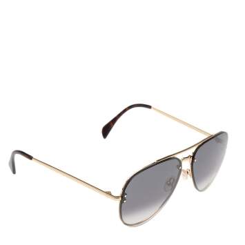 Pre Owned Celine Black CL 41392/S Gradient Aviator Sunglasses