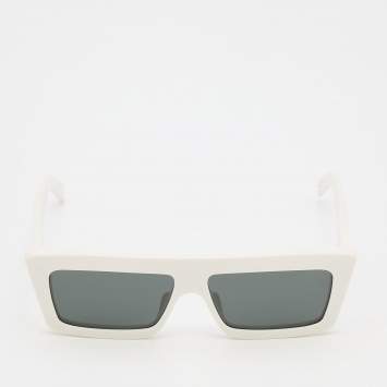 Pre Owned Celine White/ Grey CL40214U Rectangle Sunglasses