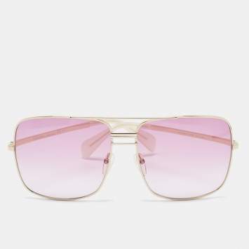 Pre Owned CELINE Purple/Gold Gradient CL41808/S Square Sunglasses