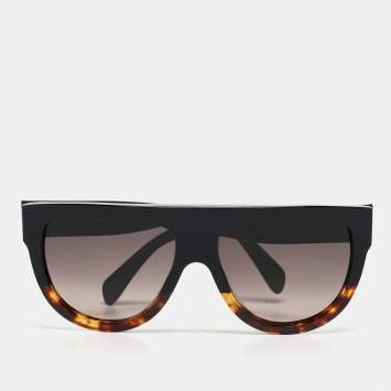 Pre Owned Celine Brown Gradient CL4001IN Aviator Sunglasses