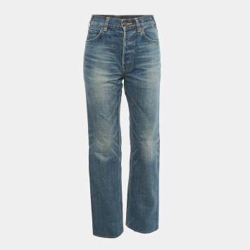Pre Owned Celine Blue Denim Jeans S Waist 30" 